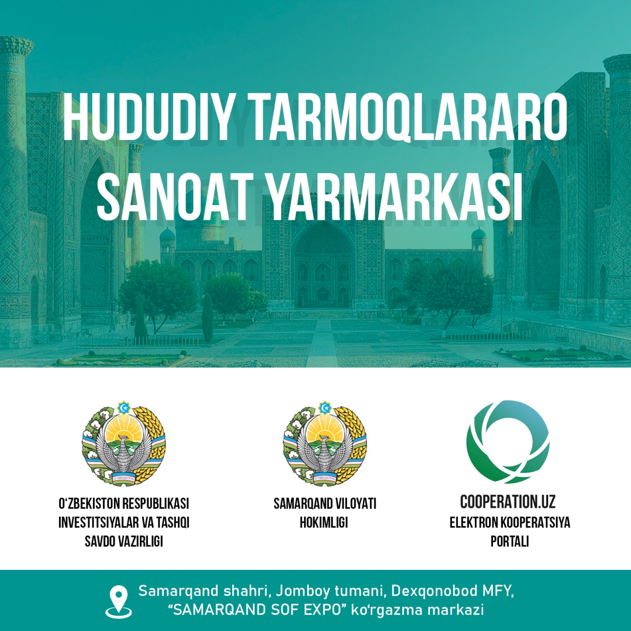 Samarqandda hududiy tarmoqlararo sanoat yarmarkasi o'z ishini boshladi